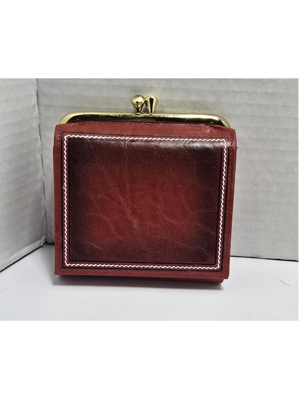 Vtg Prince Gardner Red Women's Change Purse